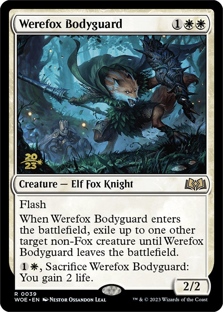 Werefox Bodyguard [Wilds of Eldraine Prerelease Promos] | Anubis Games and Hobby