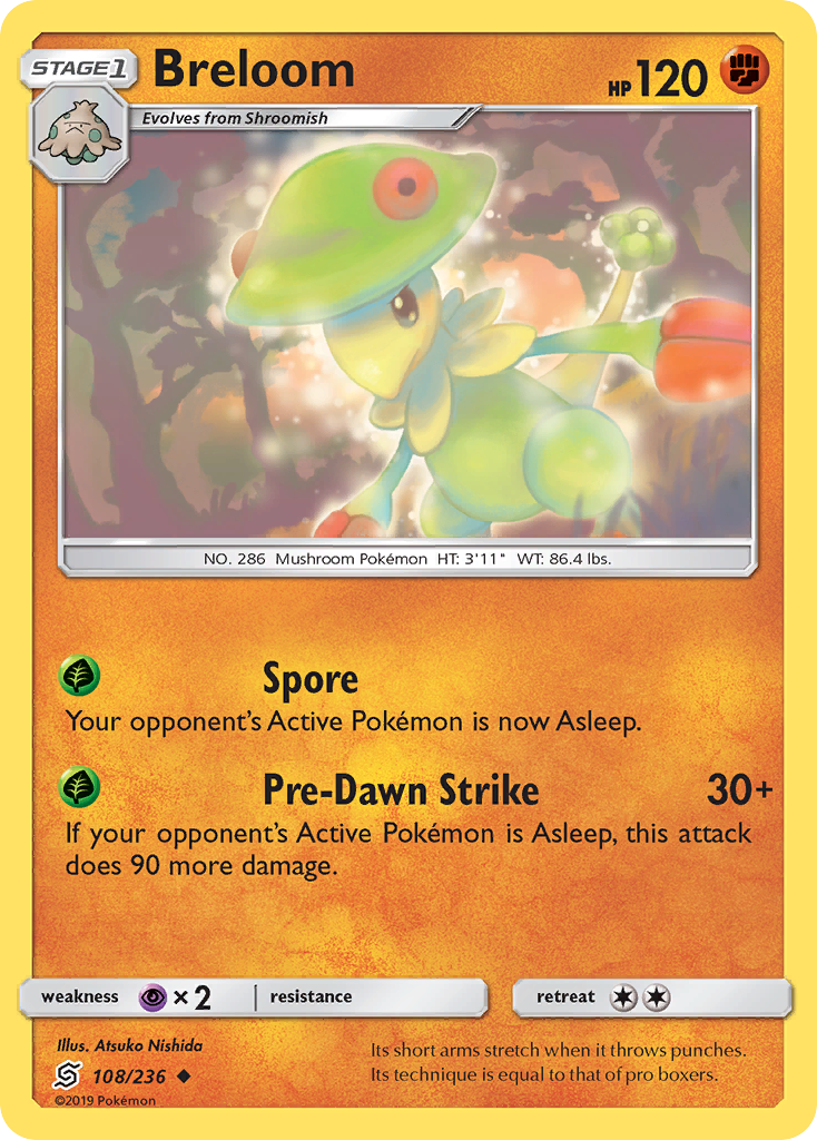 Breloom (108/236) [Sun & Moon: Unified Minds] | Anubis Games and Hobby