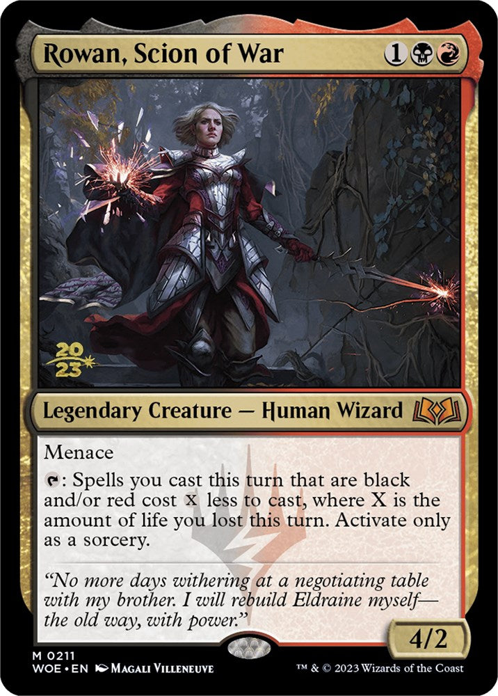 Rowan, Scion of War [Wilds of Eldraine Prerelease Promos] | Anubis Games and Hobby
