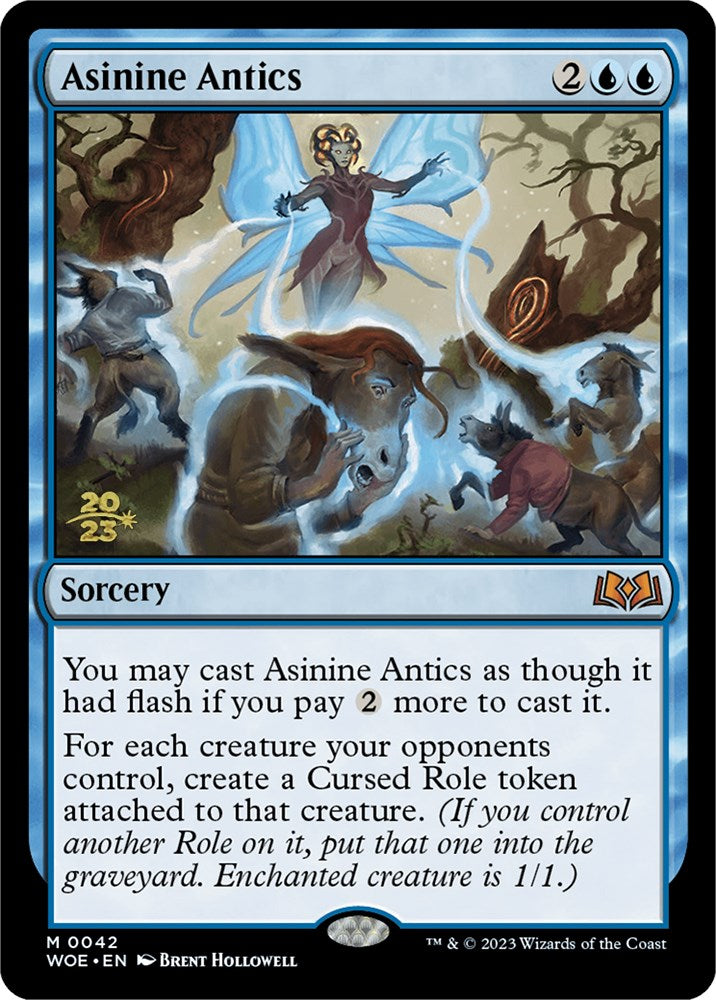 Asinine Antics [Wilds of Eldraine Prerelease Promos] | Anubis Games and Hobby