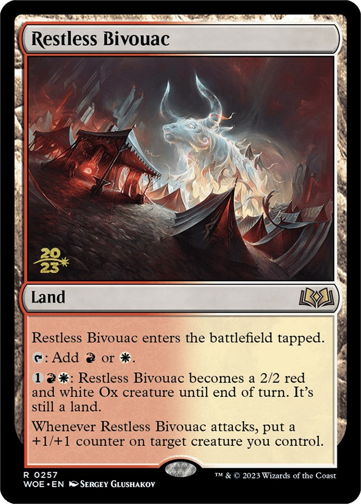 Restless Bivouac [Wilds of Eldraine Prerelease Promos] | Anubis Games and Hobby