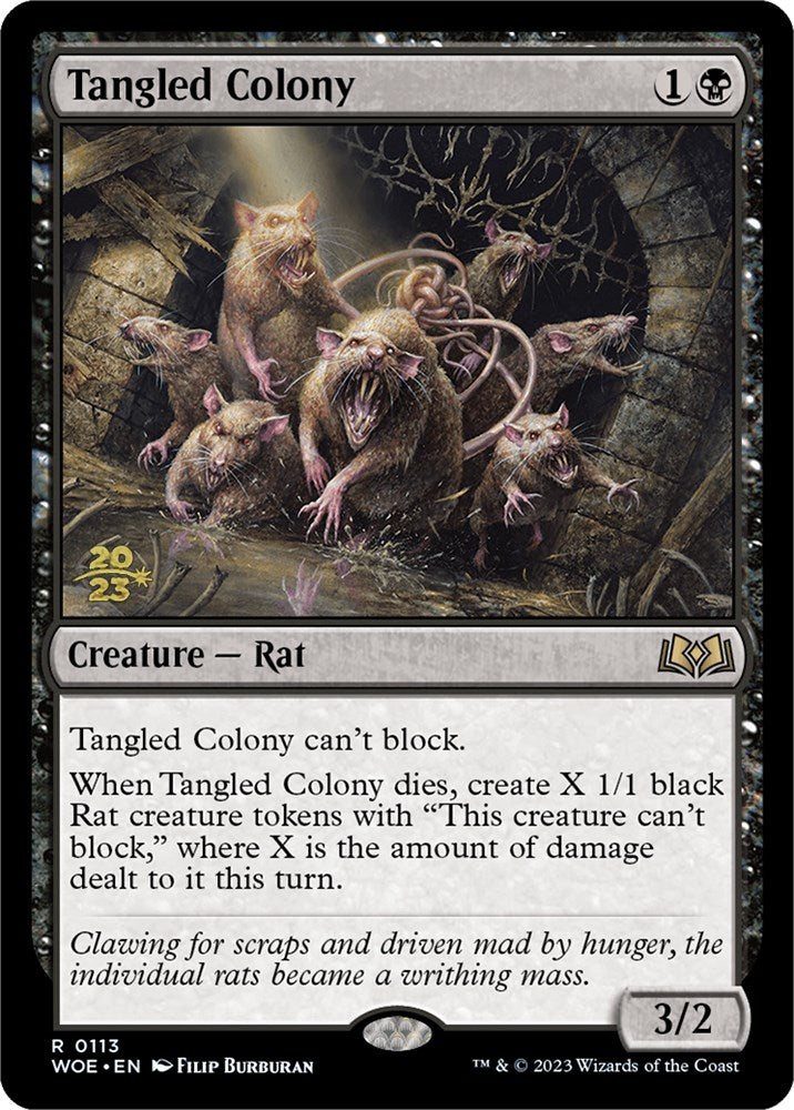 Tangled Colony [Wilds of Eldraine Prerelease Promos] | Anubis Games and Hobby