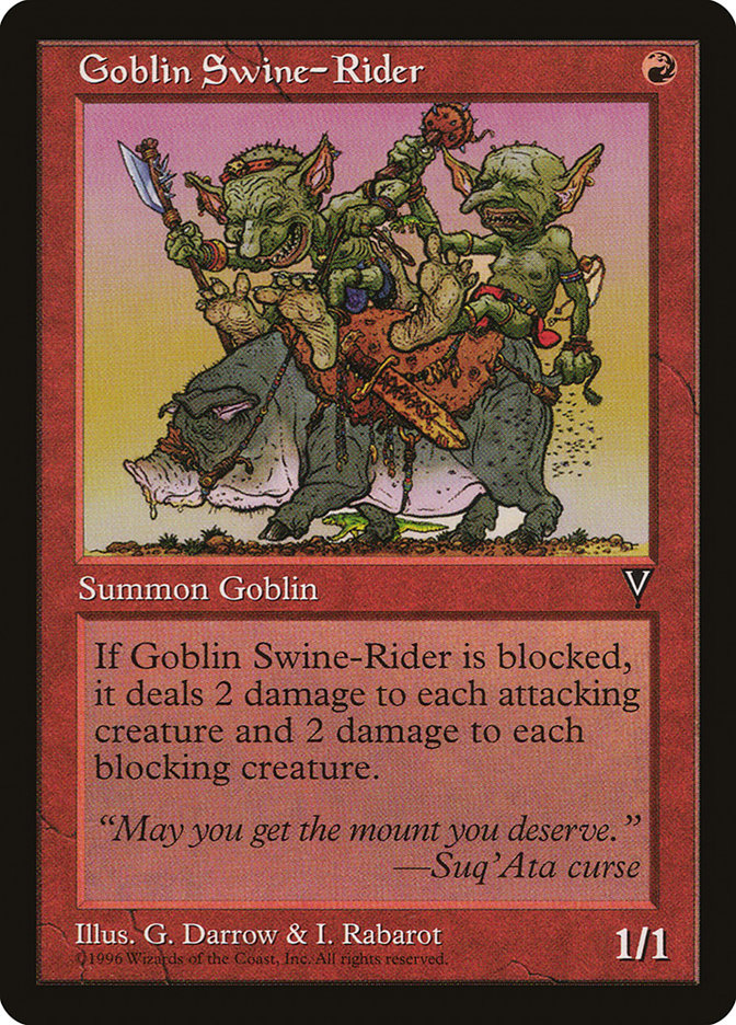 Goblin Swine-Rider [Visions] | Anubis Games and Hobby