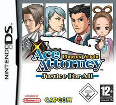 Phoenix Wright Justice for All - PAL Nintendo DS | Anubis Games and Hobby