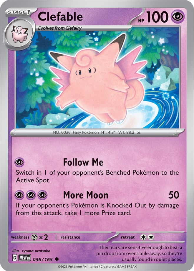 Clefable (036/165) [Scarlet & Violet: 151] | Anubis Games and Hobby