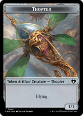 Thopter // Graveborn Double-Sided Token [Commander Masters Tokens] | Anubis Games and Hobby