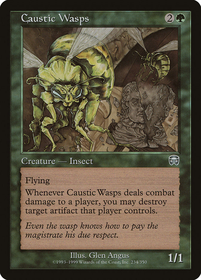 Caustic Wasps [Mercadian Masques] | Anubis Games and Hobby