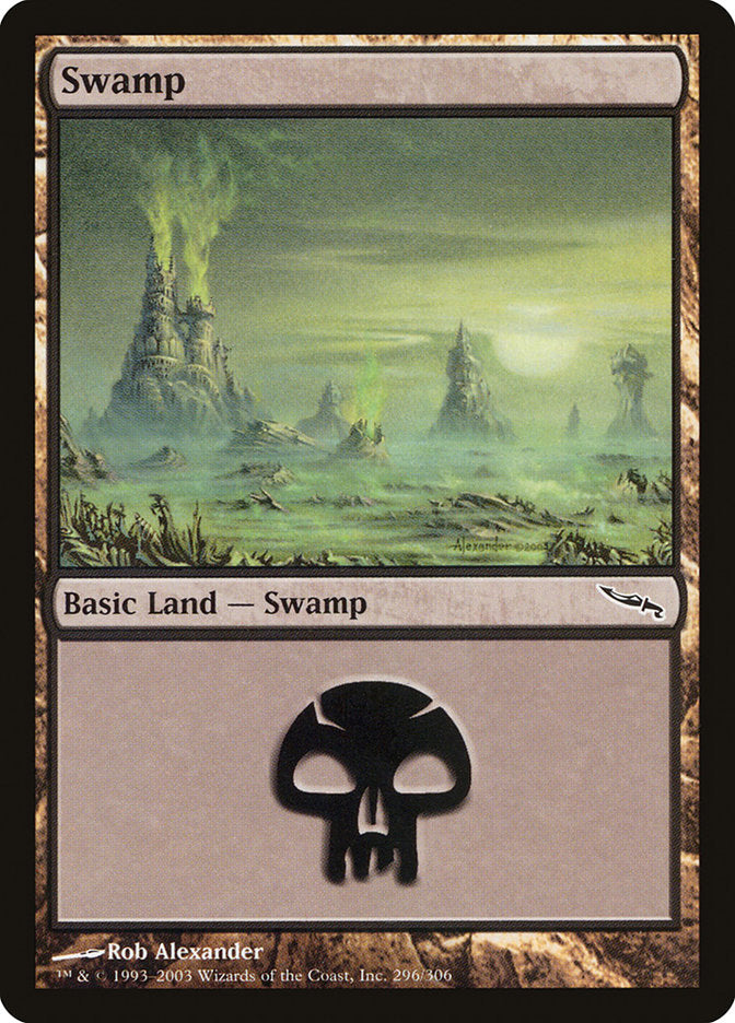 Swamp (296) [Mirrodin] | Anubis Games and Hobby