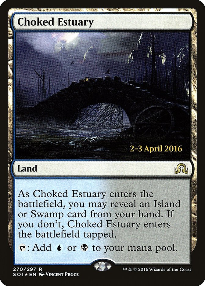 Choked Estuary [Shadows over Innistrad Prerelease Promos] | Anubis Games and Hobby