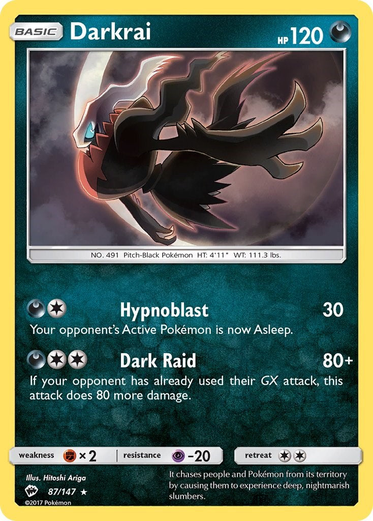 Darkrai (87/147) [Sun & Moon: Burning Shadows] | Anubis Games and Hobby