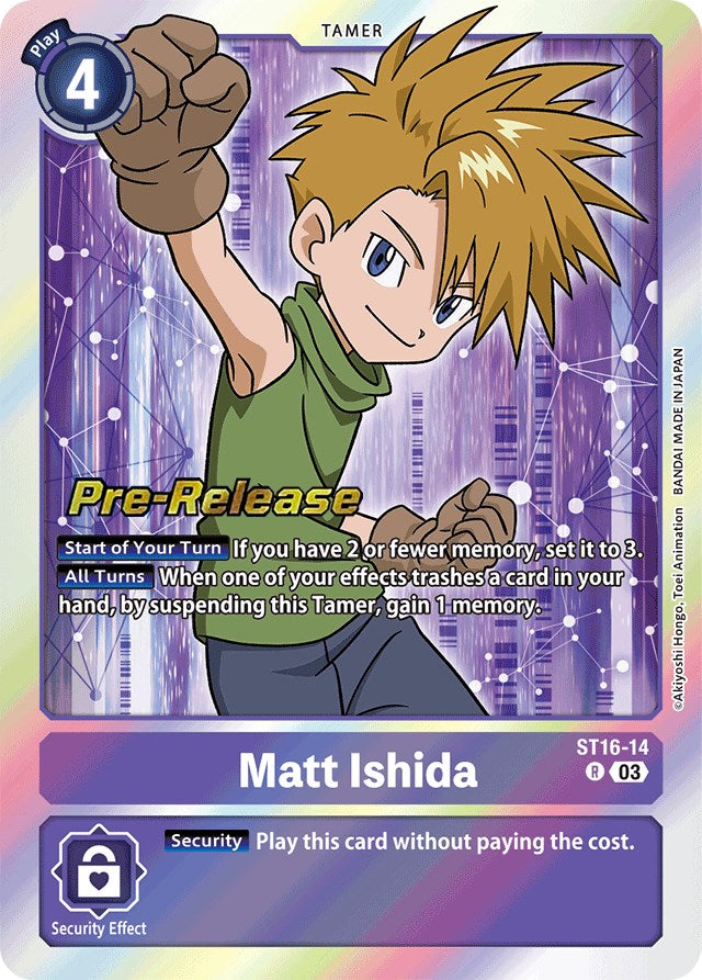 Matt Ishida [ST16-14] [Starter Deck: Wolf of Friendship Pre-Release Cards] | Anubis Games and Hobby