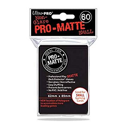 Ultra Pro Deck Protector Small Pro-Matte - Black 60 Count | Anubis Games and Hobby