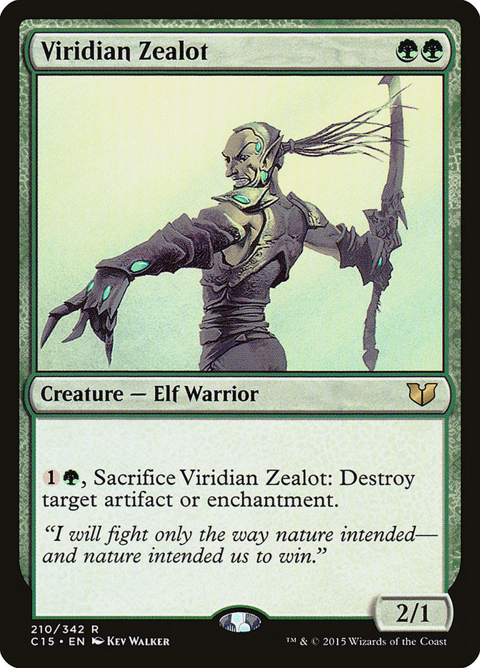 Viridian Zealot [Commander 2015] | Anubis Games and Hobby