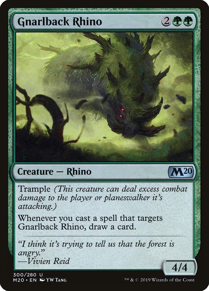 Gnarlback Rhino [Core Set 2020] | Anubis Games and Hobby