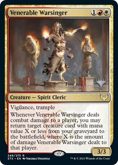 Venerable Warsinger (Promo Pack) [Strixhaven: School of Mages Promos] | Anubis Games and Hobby