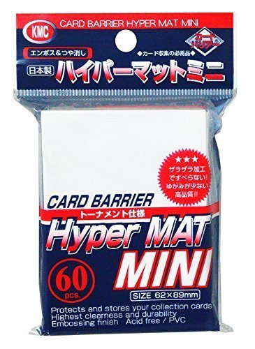 KMC Small Sleeves Hyper Matte White 60-Count | Anubis Games and Hobby