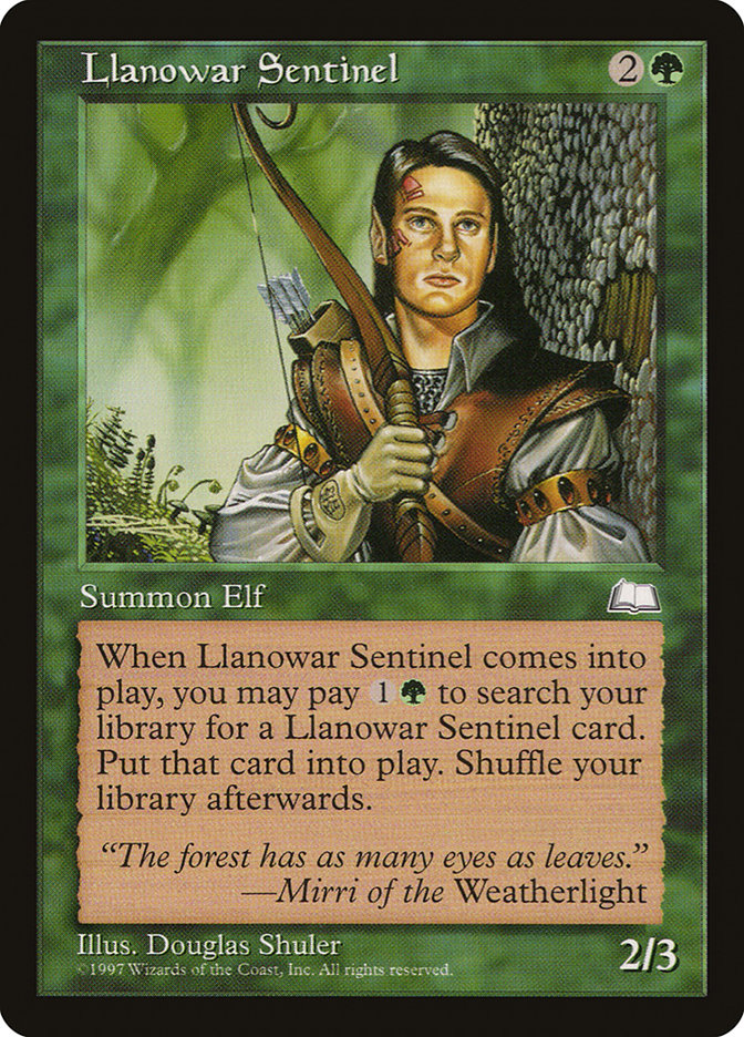 Llanowar Sentinel [Weatherlight] | Anubis Games and Hobby