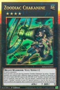 Zoodiac Chakanine [MAGO-EN037] Gold Rare | Anubis Games and Hobby