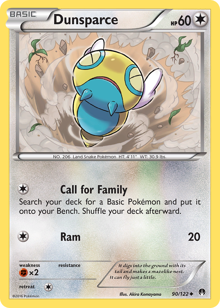 Dunsparce (90/122) [XY: BREAKpoint] | Anubis Games and Hobby
