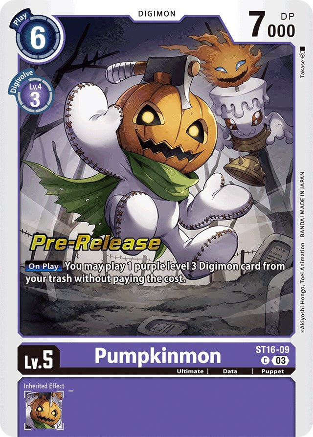 Pumpkinmon [ST16-09] [Starter Deck: Wolf of Friendship Pre-Release Cards] | Anubis Games and Hobby