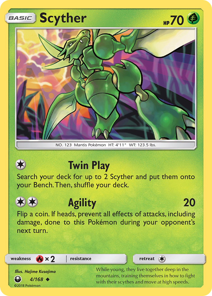 Scyther (4/168) [Sun & Moon: Celestial Storm] | Anubis Games and Hobby