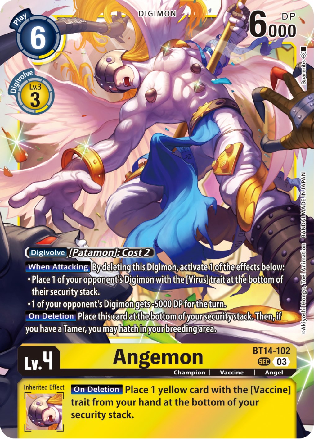 Angemon [BT14-102] [Blast Ace] | Anubis Games and Hobby