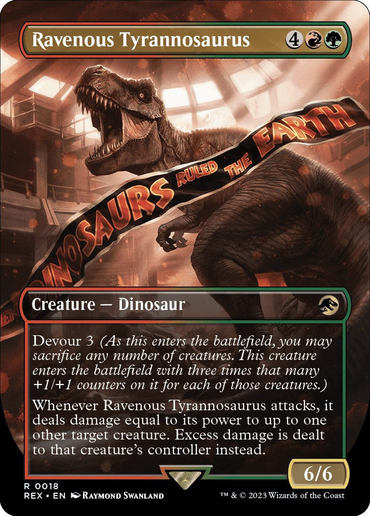 Ravenous Tyrannosaurus (Borderless) [Jurassic World Collection] | Anubis Games and Hobby