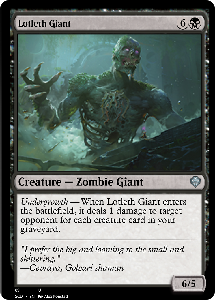 Lotleth Giant [Starter Commander Decks] | Anubis Games and Hobby