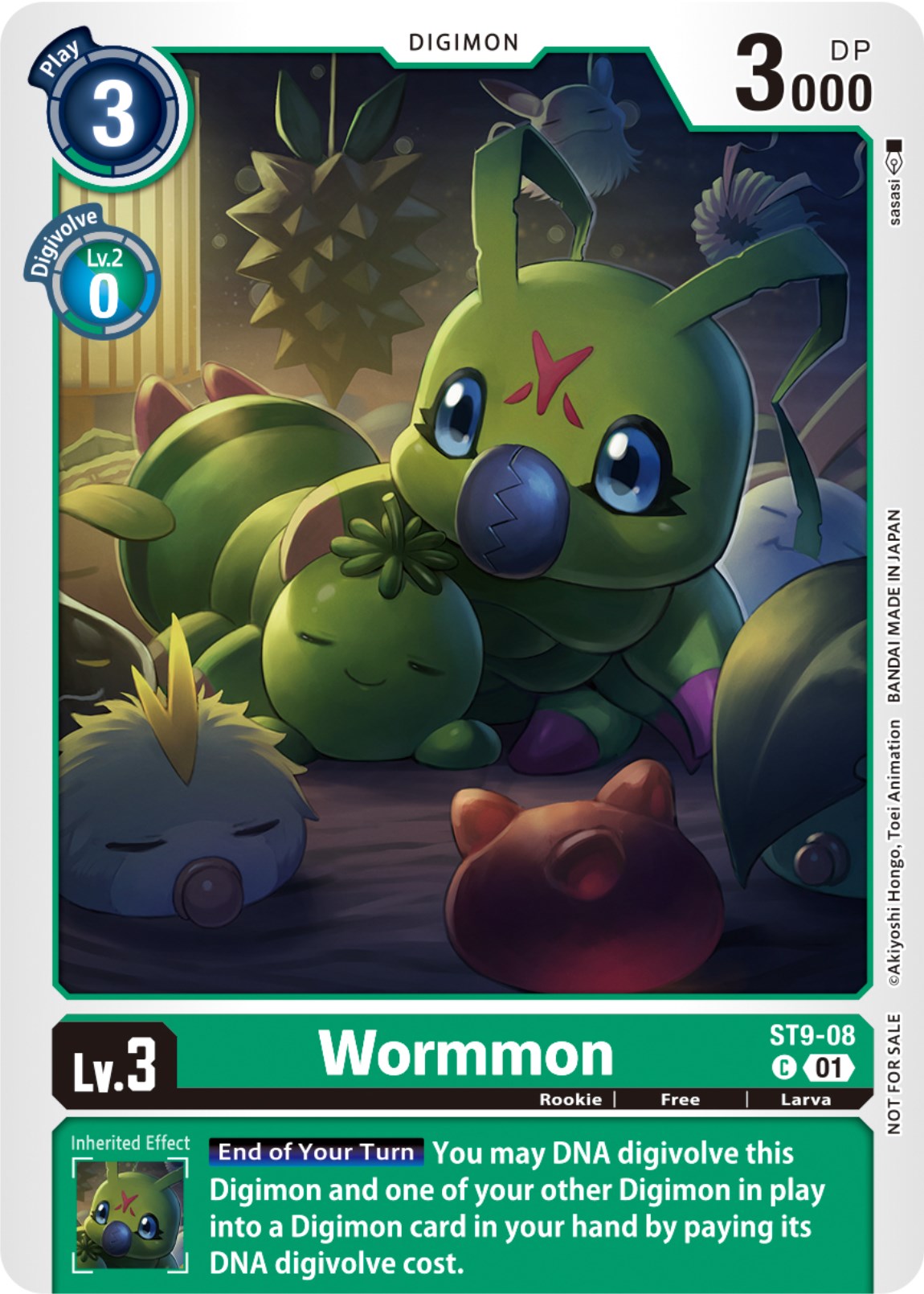 Wormmon [ST9-08] (NYCC 2023 Demo Deck) [Starter Deck: Ultimate Ancient Dragon] | Anubis Games and Hobby