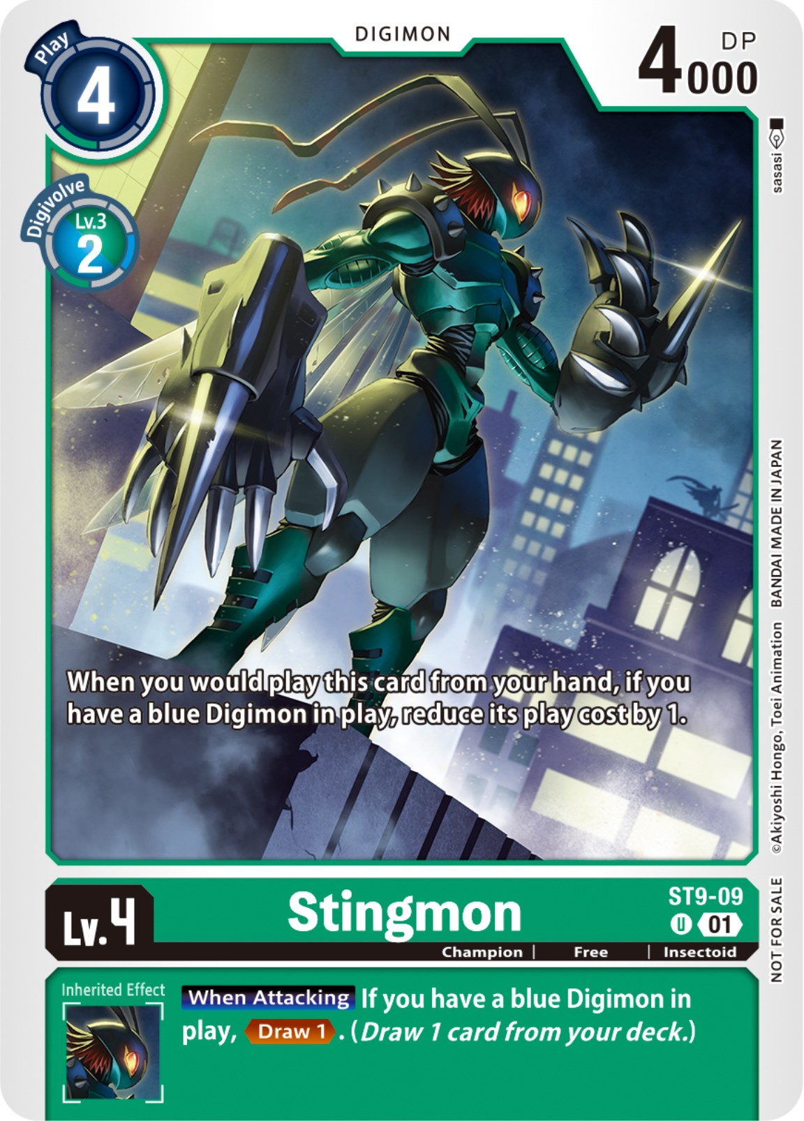 Stingmon [ST9-09] (NYCC 2023 Demo Deck) [Starter Deck: Ultimate Ancient Dragon] | Anubis Games and Hobby