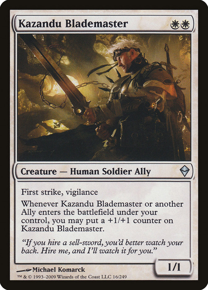 Kazandu Blademaster [Zendikar] | Anubis Games and Hobby
