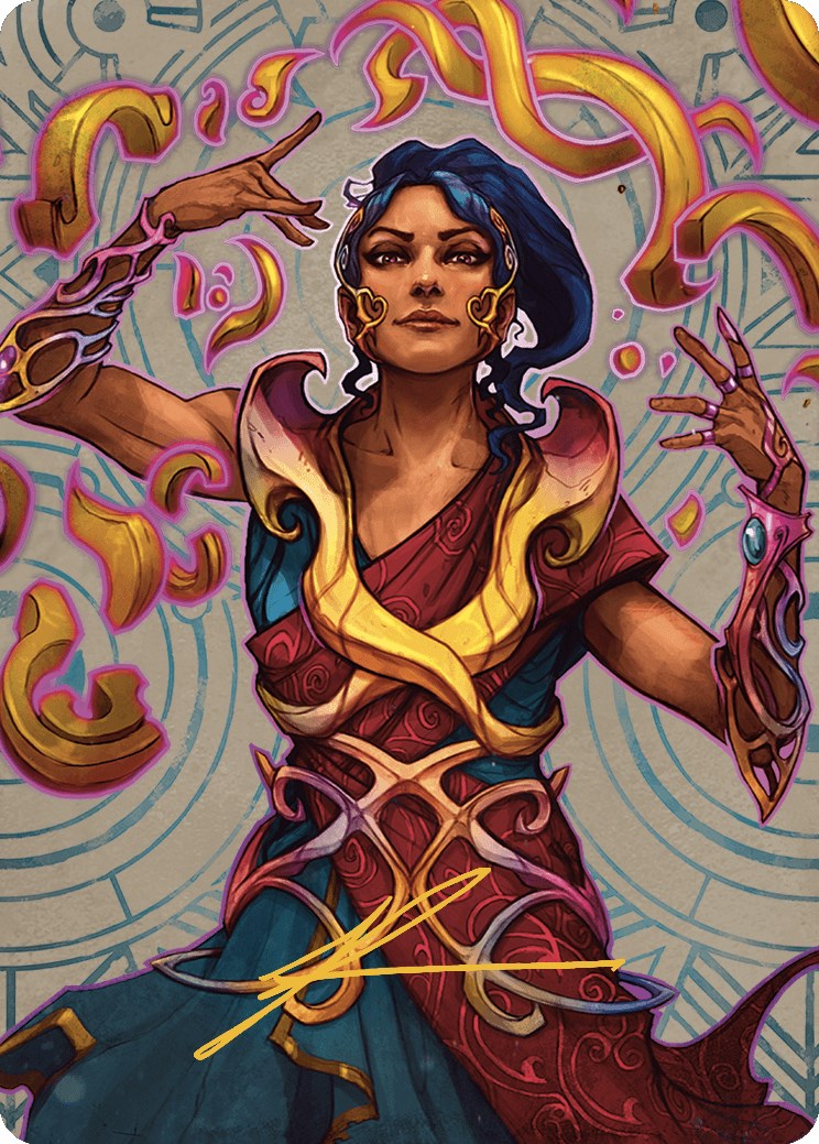 Saheeli, the Sun's Brilliance Art Card (Gold-Stamped Signature) [The Lost Caverns of Ixalan Art Series] | Anubis Games and Hobby