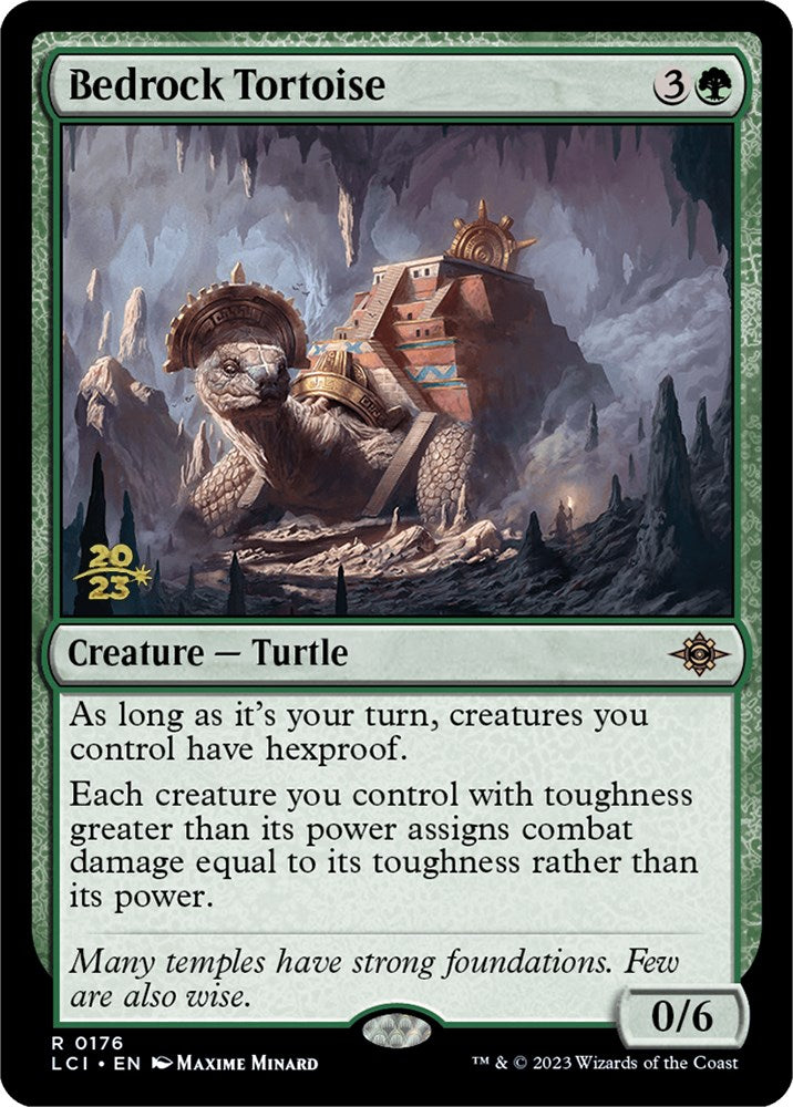 Bedrock Tortoise [The Lost Caverns of Ixalan Prerelease Cards] | Anubis Games and Hobby