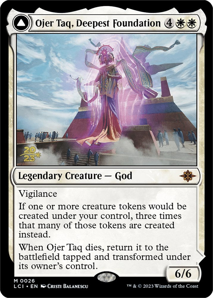 Ojer Taq, Deepest Foundation // Temple of Civilization [The Lost Caverns of Ixalan Prerelease Cards] | Anubis Games and Hobby