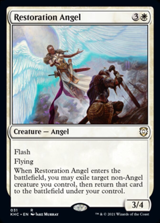 Restoration Angel [Kaldheim Commander] | Anubis Games and Hobby