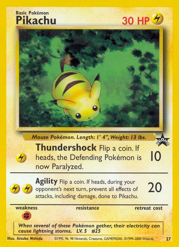 Pikachu (27) [Wizards of the Coast: Black Star Promos] | Anubis Games and Hobby