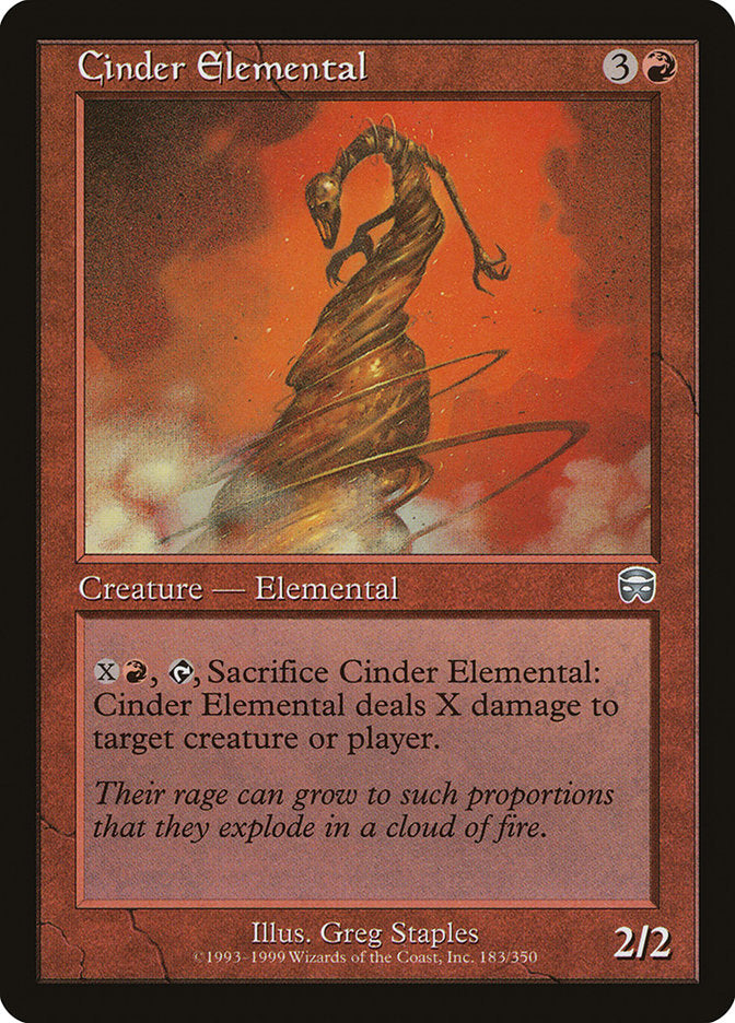 Cinder Elemental [Mercadian Masques] | Anubis Games and Hobby