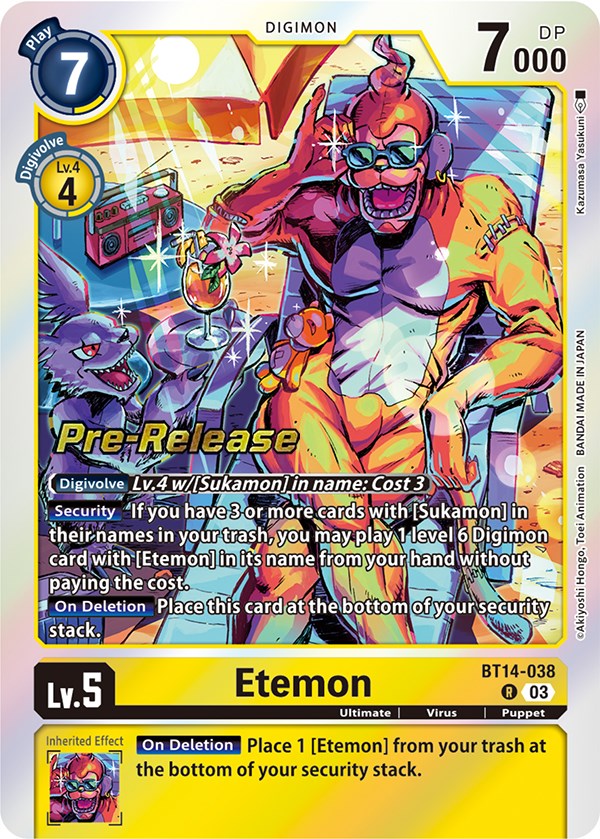 Etemon [BT14-038] [Blast Ace Pre-Release Cards] | Anubis Games and Hobby