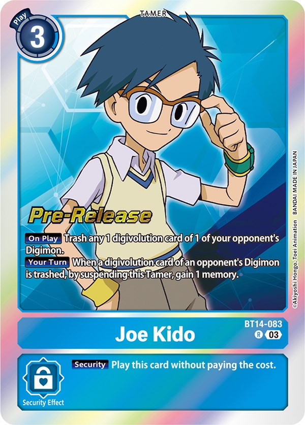 Joe Kido [BT14-083] [Blast Ace Pre-Release Cards] | Anubis Games and Hobby