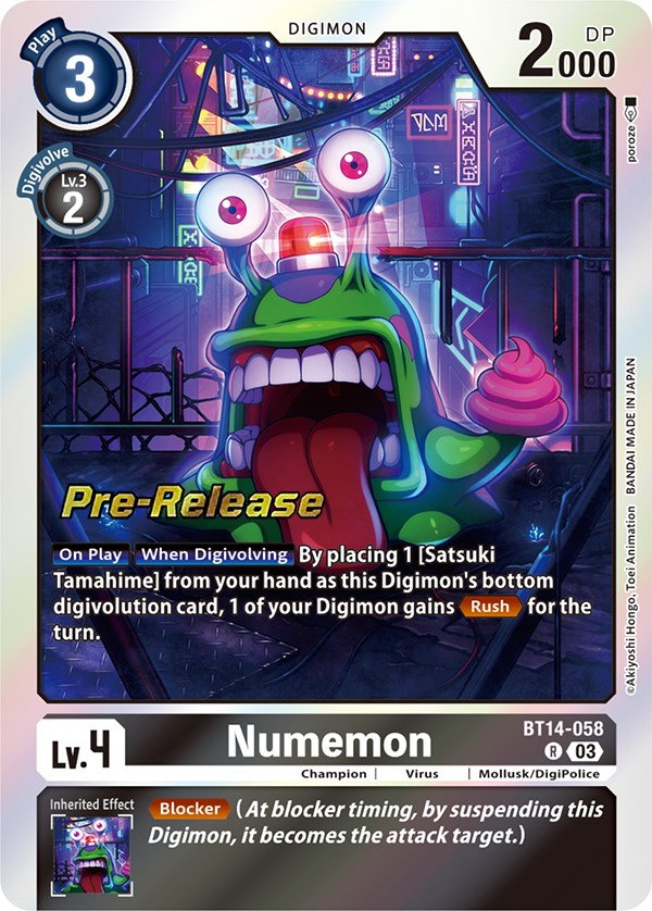 Numemon [BT14-058] [Blast Ace Pre-Release Cards] | Anubis Games and Hobby