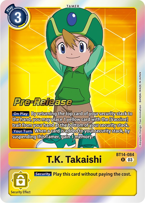 T.K. Takaishi [BT14-084] [Blast Ace Pre-Release Cards] | Anubis Games and Hobby