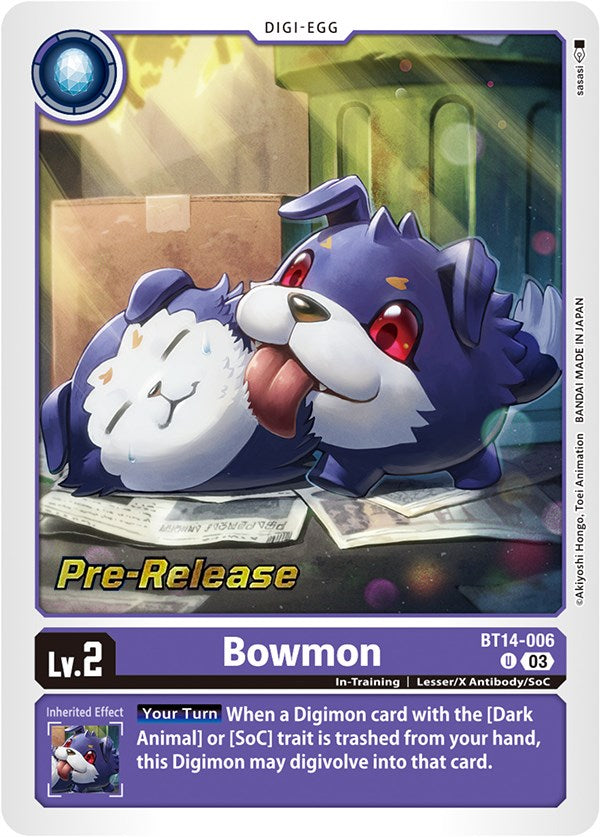 Bowmon [BT14-006] [Blast Ace Pre-Release Cards] | Anubis Games and Hobby