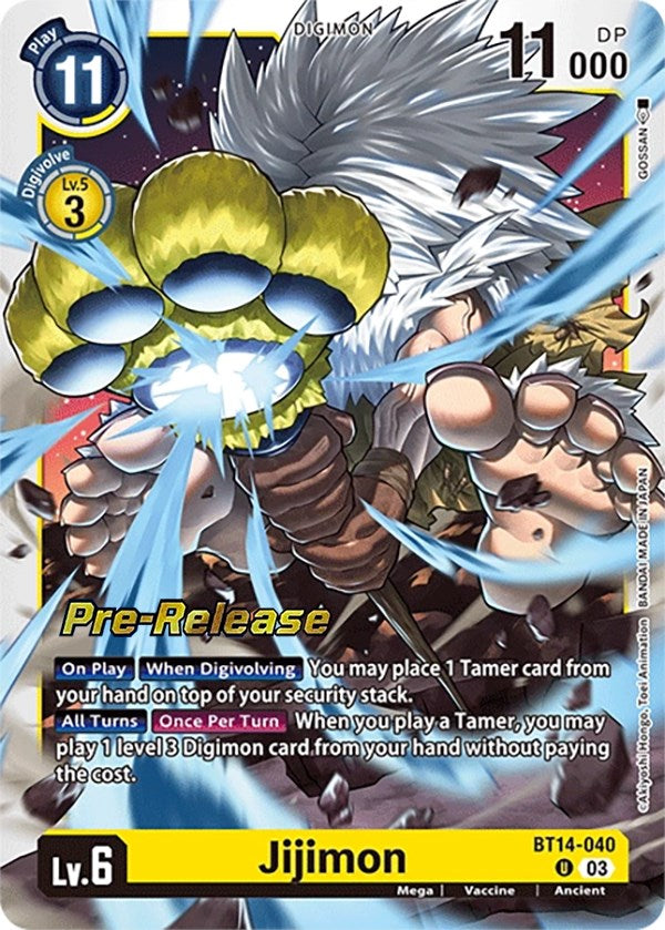 Jijimon [BT14-040] [Blast Ace Pre-Release Cards] | Anubis Games and Hobby