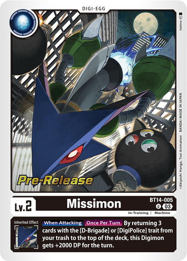 Missimon [BT14-005] [Blast Ace Pre-Release Cards] | Anubis Games and Hobby