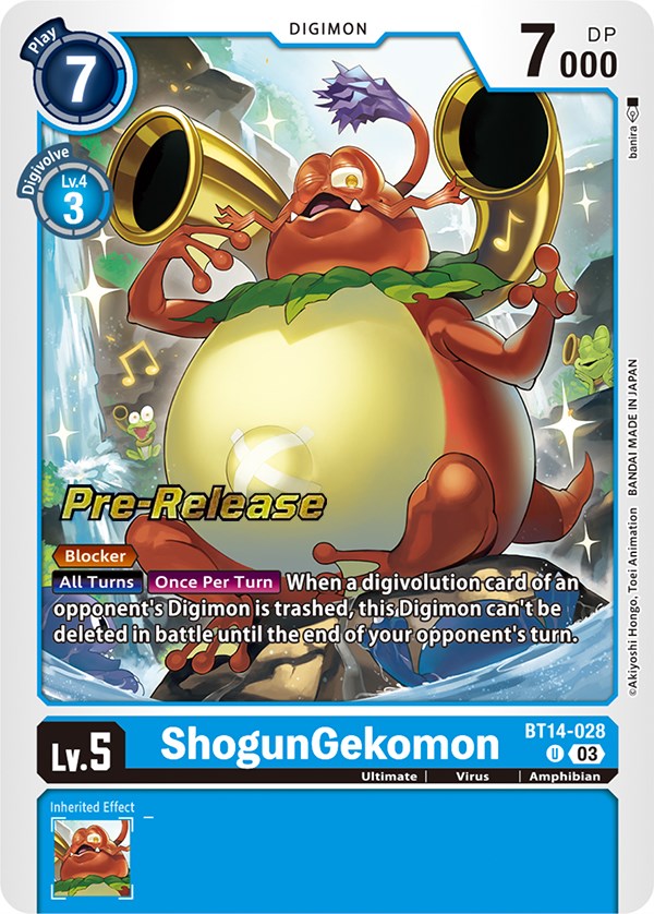 ShogunGekomon [BT14-028] [Blast Ace Pre-Release Cards] | Anubis Games and Hobby