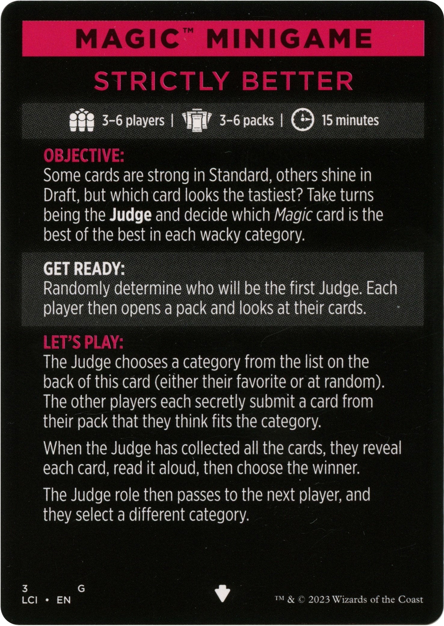 Strictly Better (Magic Minigame) [The Lost Caverns of Ixalan Minigame] | Anubis Games and Hobby