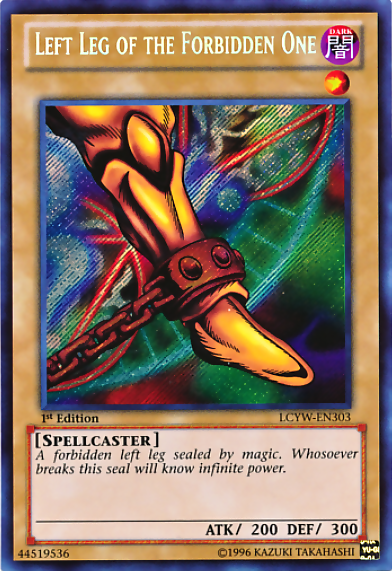 Left Leg of the Forbidden One [LCYW-EN303] Secret Rare | Anubis Games and Hobby