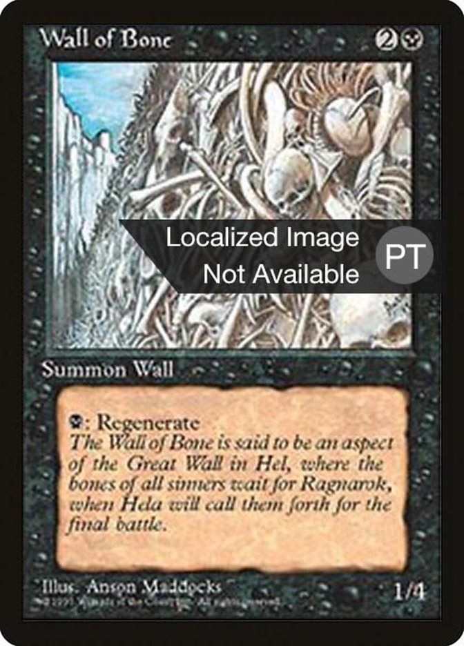 Wall of Bone [Fourth Edition (Foreign Black Border)] | Anubis Games and Hobby