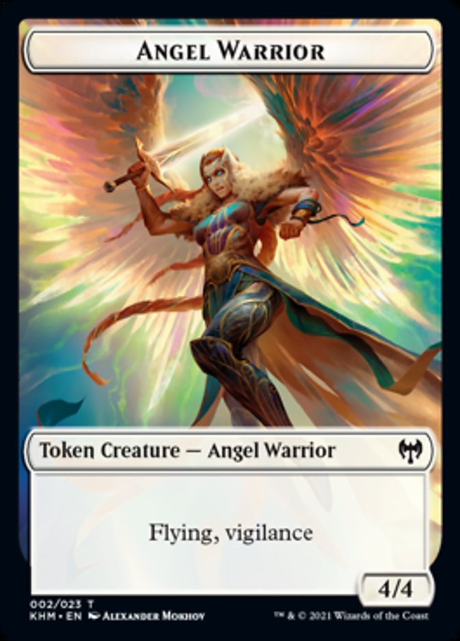 Angel Warrior Token [Kaldheim Tokens] | Anubis Games and Hobby