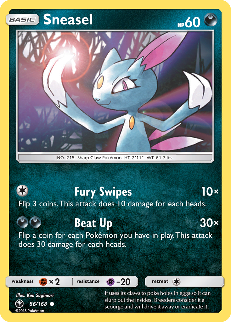 Sneasel (86/168) [Sun & Moon: Celestial Storm] | Anubis Games and Hobby